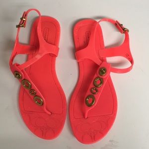 Coach jelly sandals